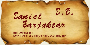 Daniel Barjaktar vizit kartica